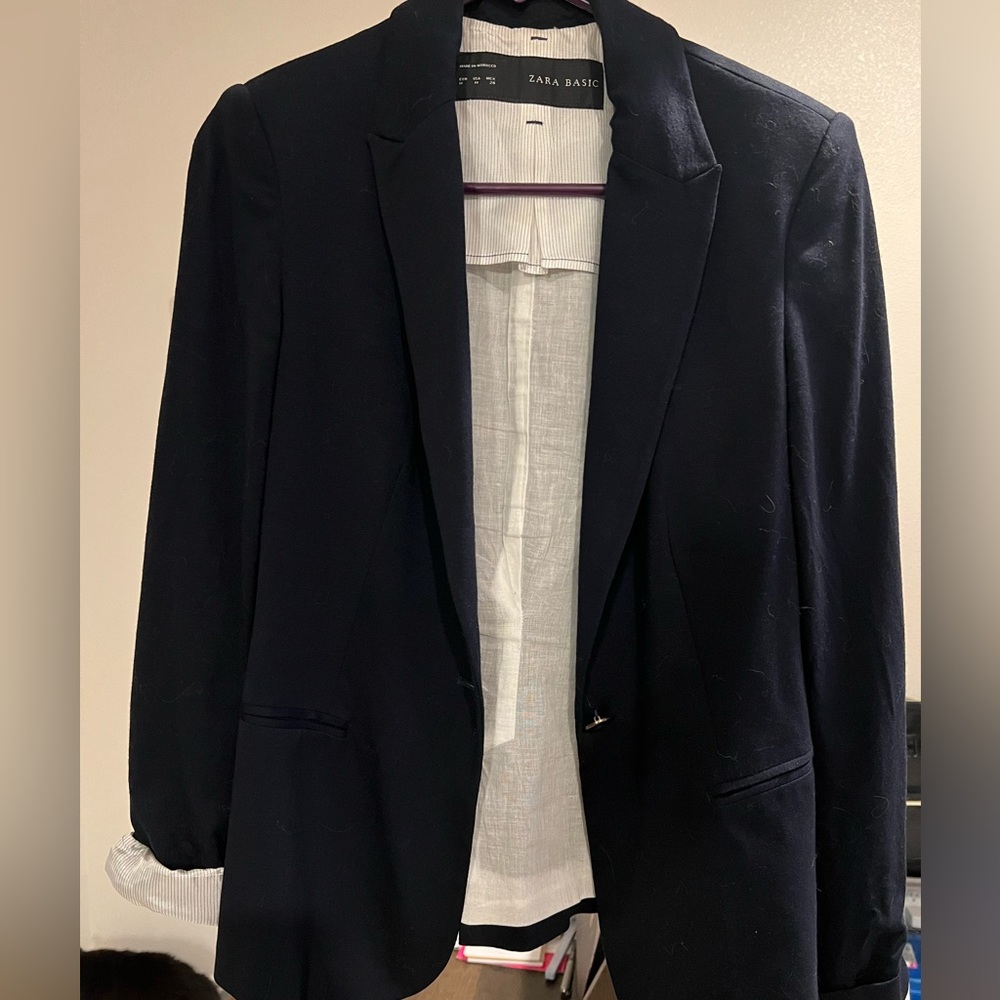 Navy Blue Zara Blazer